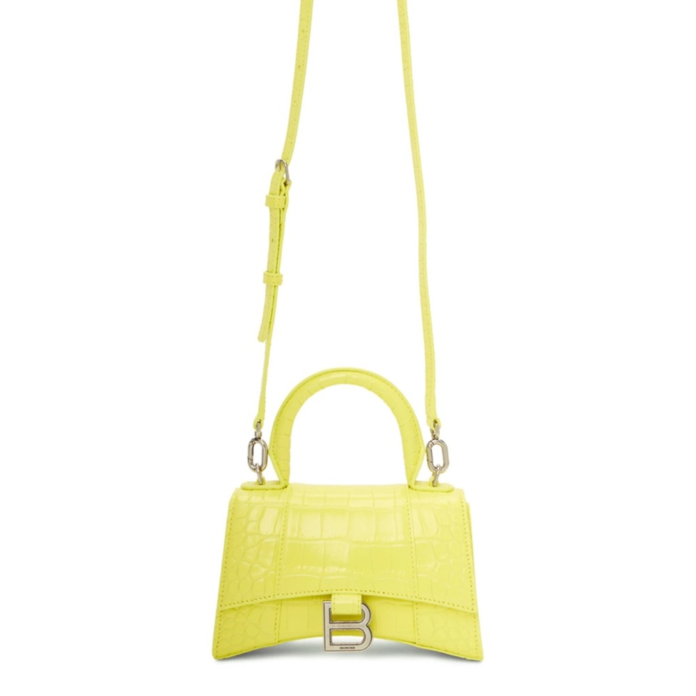 BALENCIAGA
Yellow Croc XS Hourglass Bag - Picture 3 of 4